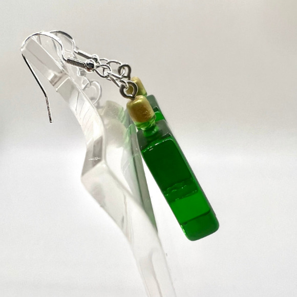 Jagermeister Earrings - Alcohol Bottle Earrings - Party Earrings - Bartender - Picture 3 of 9